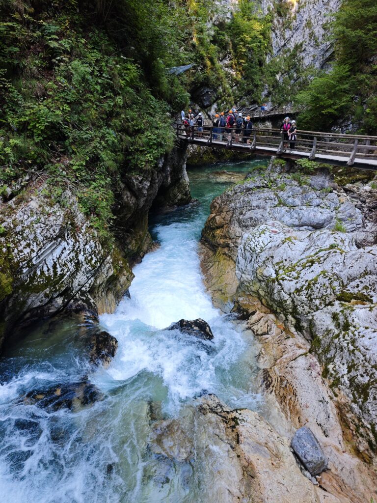 Durch die Vintgar Klamm Wandern - über Brücken und Stege